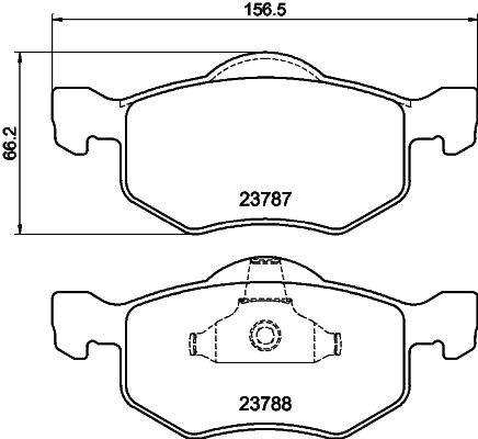 Комплект гальмівних накладок, дискове гальмо   NP5028   NISSHINBO