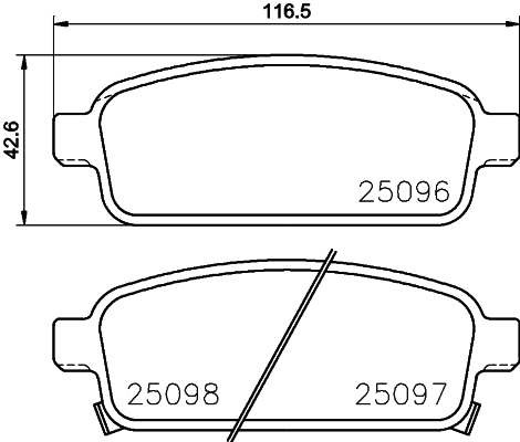 Комплект тормозных колодок, дисковый тормоз   NP6055   NISSHINBO