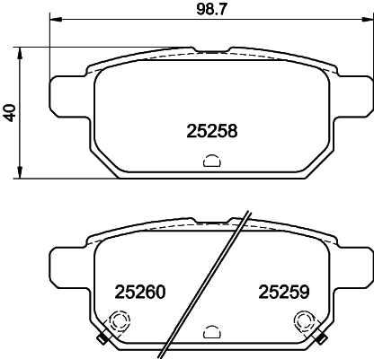 Комплект тормозных колодок, дисковый тормоз   NP9016   NISSHINBO