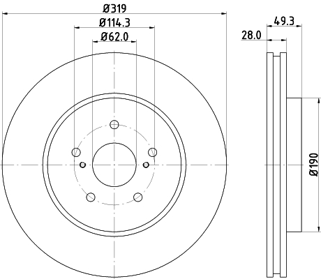 Тормозной диск   ND1018K   NISSHINBO