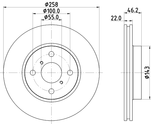 Тормозной диск   ND1026K   NISSHINBO