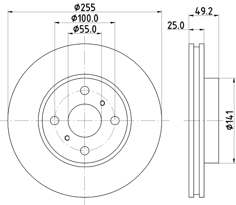 Тормозной диск   ND1030K   NISSHINBO