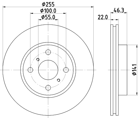 Тормозной диск   ND1050K   NISSHINBO