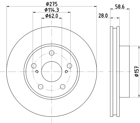 Тормозной диск   ND1055K   NISSHINBO