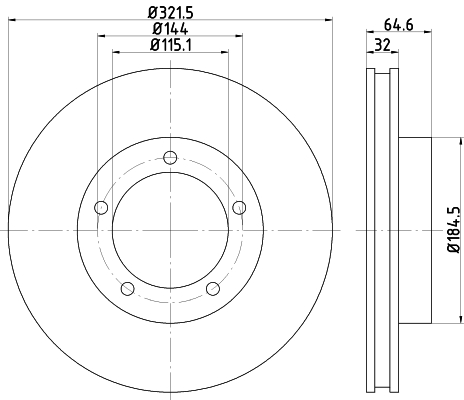 Тормозной диск   ND1056K   NISSHINBO