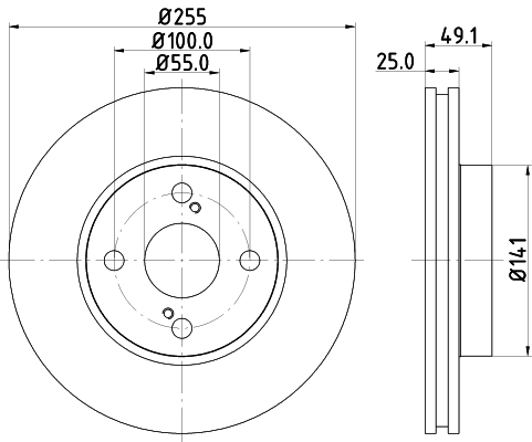 Тормозной диск   ND1083K   NISSHINBO