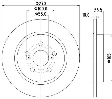 Гальмівний диск   ND1133K   NISSHINBO