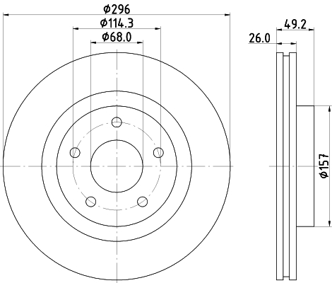 Тормозной диск   ND2056K   NISSHINBO