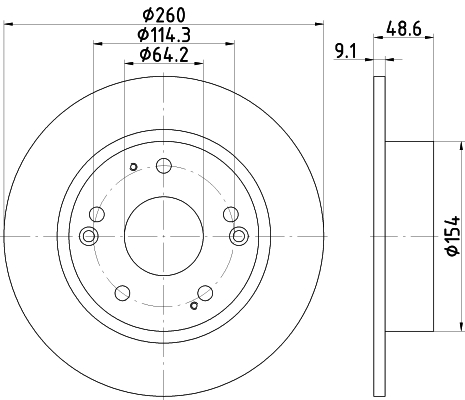 Тормозной диск   ND8026K   NISSHINBO