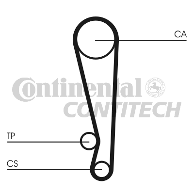 Зубчастий ремінь   CT1024   CONTINENTAL CTAM BR