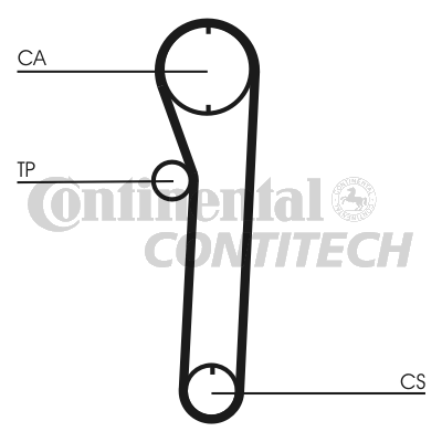 Зубчастий ремінь   CT680   CONTINENTAL CTAM BR