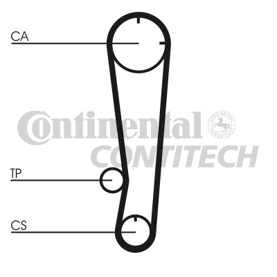 Зубчастий ремінь   CT738   CONTINENTAL CTAM BR