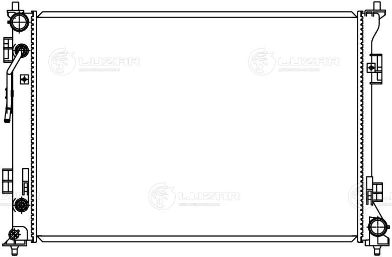 Радиатор, охлаждение двигателя LRc 0880 LUZAR #2
