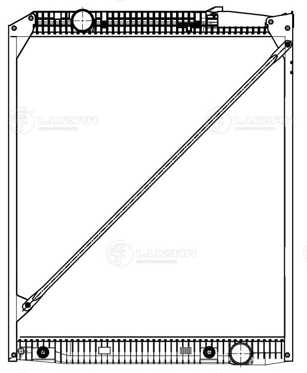 Радиатор, охлаждение двигателя LRc 1588 LUZAR #3