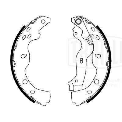 Комплект гальмівних колодок GF 4737 TRIALLI #2