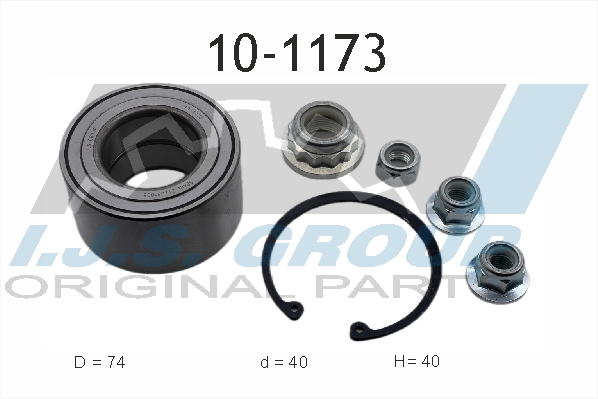 Комплект подшипника ступицы колеса   10-1173   IJS GROUP