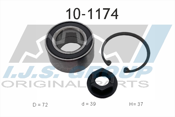 Комплект подшипника ступицы колеса   10-1174   IJS GROUP