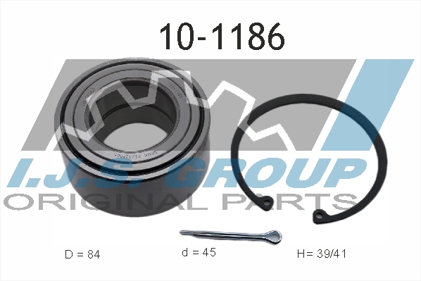 Комплект подшипника ступицы колеса   10-1186   IJS GROUP