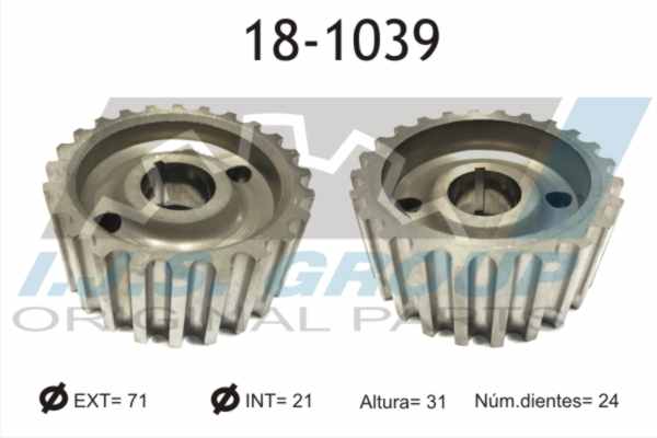 Зубчасте колесо, колінчатий вал   18-1039   IJS GROUP