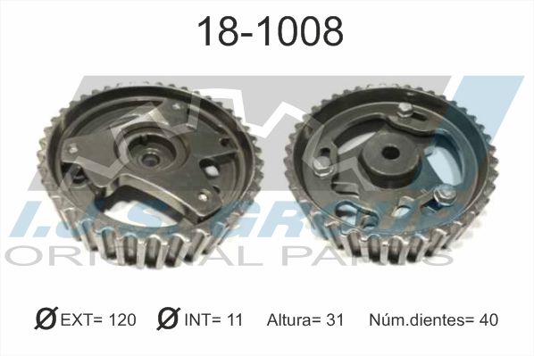 Зубчасте колесо, кулачковий вал   18-1008   IJS GROUP