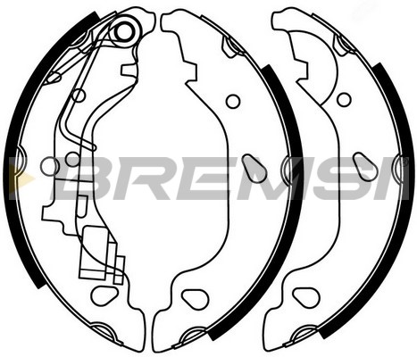 Комплект гальмівних колодок   GF0157   BREMSI