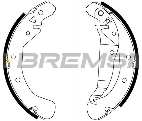 Комплект гальмівних колодок   GF0358   BREMSI