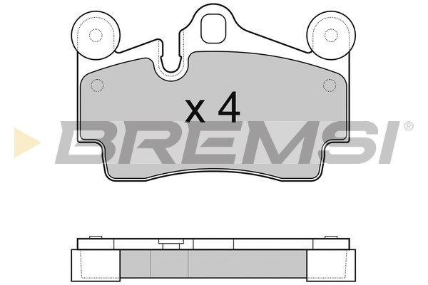 Комплект гальмівних накладок, дискове гальмо   BP3097   BREMSI