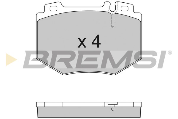 Комплект тормозных колодок, дисковый тормоз   BP3166   BREMSI