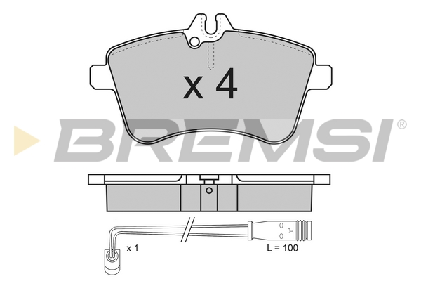 Комплект тормозных колодок, дисковый тормоз, BREMSI BP3172 Комплект тормозных колодок, дисковый тормоз, BREMSI BP3172