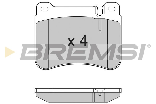 Комплект гальмівних накладок, дискове гальмо   BP3265   BREMSI