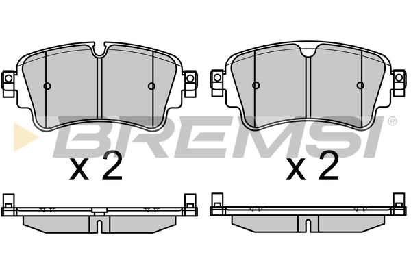 Комплект гальмівних накладок, дискове гальмо   BP3688   BREMSI
