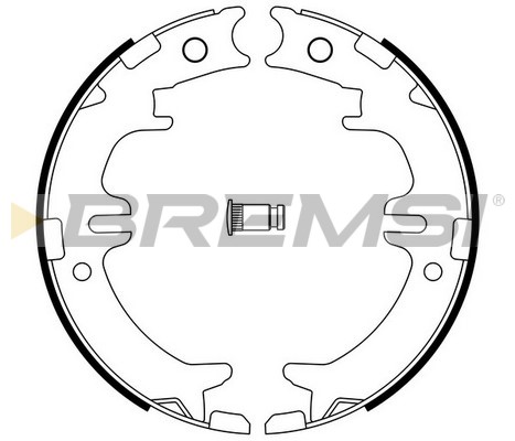 Комплект тормозных колодок, стояночная тормозная система   GF0964   BREMSI