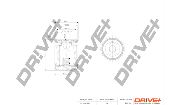 Оливний фільтр   DP1110.11.0027   Dr!ve+