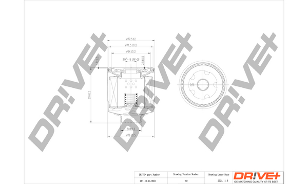 Оливний фільтр   DP1110.11.0057   Dr!ve+