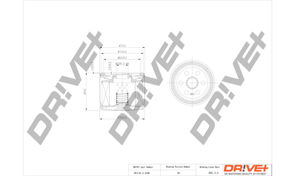 Оливний фільтр   DP1110.11.0109   Dr!ve+