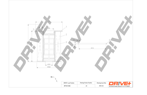 Масляный фильтр   DP1110.11.0132   Dr!ve+