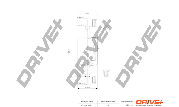 Топливный фильтр   DP1110.13.0015   Dr!ve+