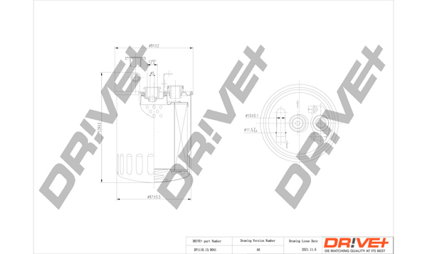 Топливный фильтр   DP1110.13.0041   Dr!ve+