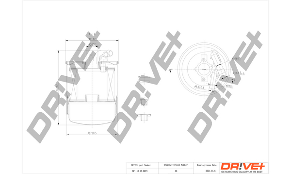 Фільтр палива   DP1110.13.0073   Dr!ve+