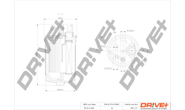 Фільтр палива   DP1110.13.0108   Dr!ve+