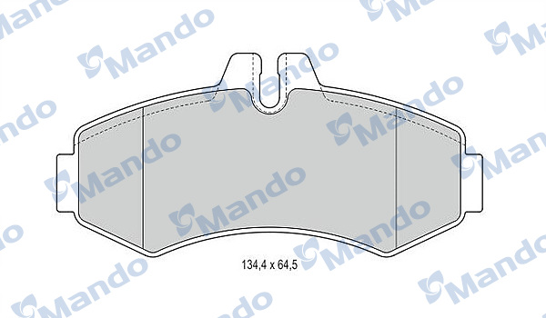 Комплект тормозных колодок, дисковый тормоз   MBF015660   MANDO