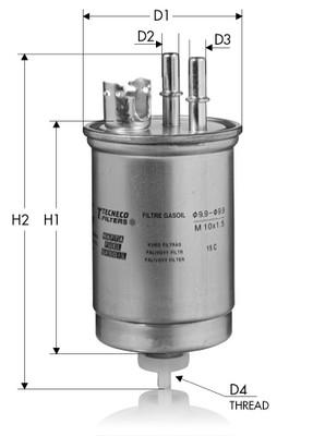 Фільтр палива   GS221   TECNECO FILTERS