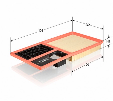 Повітряний фільтр   AR1001PM   TECNECO FILTERS