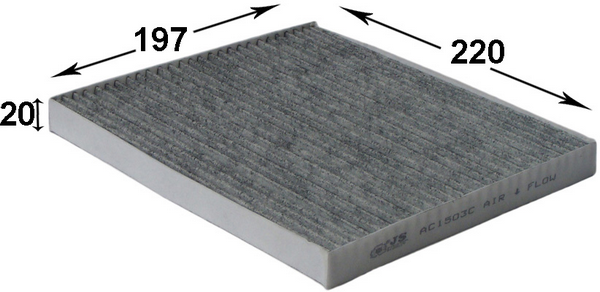 Фільтр, повітря у салоні   AC1503C   JS ASAKASHI