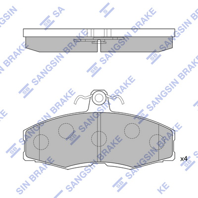 Комплект тормозных колодок, дисковый тормоз   SP1028   Hi-Q