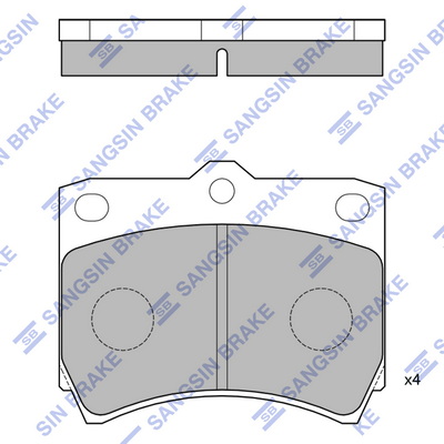 Комплект тормозных колодок, дисковый тормоз   SP1073   Hi-Q