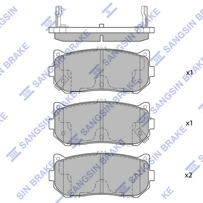 Комплект тормозных колодок, дисковый тормоз   SP1079-R   Hi-Q