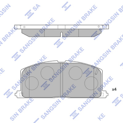 Комплект тормозных колодок, дисковый тормоз   SP1105   Hi-Q