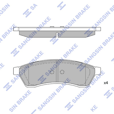 Комплект тормозных колодок, дисковый тормоз   SP1119-R   Hi-Q