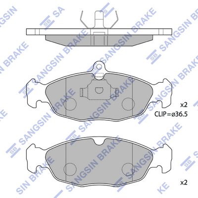 Комплект гальмівних накладок, дискове гальмо, Hi-Q SP1220 Комплект гальмівних накладок, дискове гальмо, Hi-Q SP1220